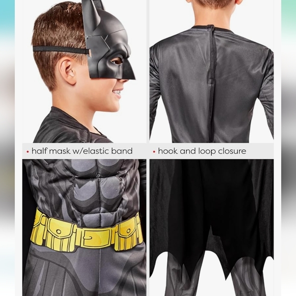Rubies DC Batman Costume Small - Picture 7 of 9